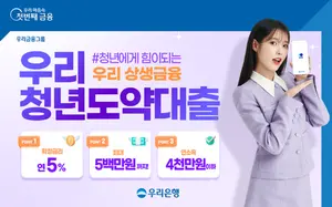 우리은행, 연 5% 금리 ‘청년도약대출’ 출시