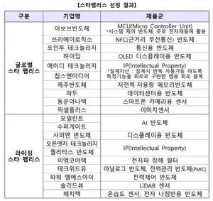 파두 등 20개사 스타 팹리스 업체 선정