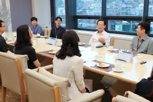 우리은행 조병규 은행장, MZ 행원들과 런치 토크 