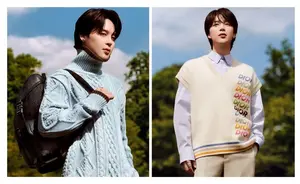 BTS 지민, 매력적인 봄 패션 화보 공개