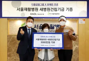 다올금융, 유해란 프로와 서울재활병원에 3000만원 기부