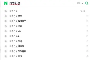태영건설, 유동성 위기설 부인에도 주가 급락