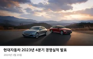 현대차, 작년 영업익 15.1조..전년비 54%↑