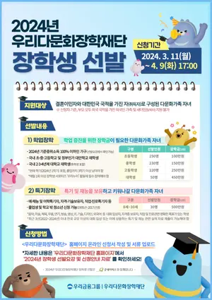우리금융, 올해 다문화 장학생 800명으로 확대 모집