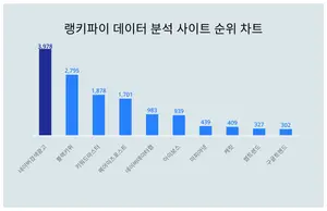 1위 네이버검색광고·2위 블랙키위·3위 키워드마스터, 4월 4주차 랭키파이 데이터 분석 사이트 순위