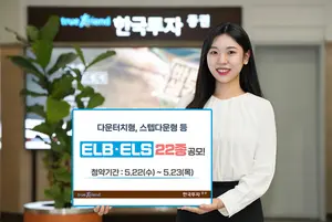 한국투자증권, 다운터치형·스텝다운형 등 ELB·ELS 22종 공모