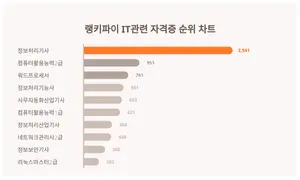 1위 정보처리기사, 2위 컴퓨터활용능력2급···무슨 순위길래?