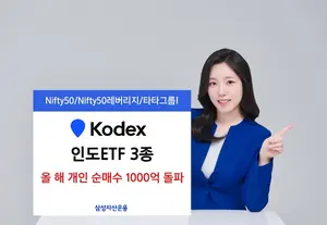 삼성자산 KODEX 인도ETF 3종, 올해에만 개인 천억 샀다