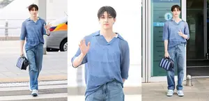 스트레이 키즈 방찬, 펜디 SS25 남성 패션쇼 참석차 출국..'여름 남친룩의 정석'