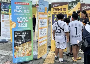 축구 보고 전시도 보고..축구 관람객에 추가할인