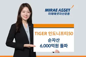 ‘TIGER 인도니프티50’ 순자산 6천억...인도 ETF 중 '최고'