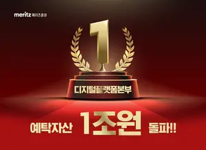 메리츠증권, 디지털본부 예탁자산 1조원 돌파