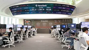 하나은행, 딜링룸 조직개편..`디지털 FX 최적화 조직으로`