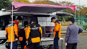 LGU+, 긴급재난상황훈련에 휴대폰 68대 충전 가능한 차량 제공