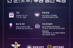 DX KOREA 2026, 全 軍 후원 확보… 아시아 최대 ‘멀티도메인 방산전시회’ 도약