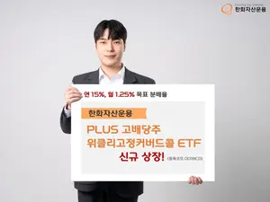 한화자산운용, 연 15% 배당 목표 커버드콜 ETF 상장