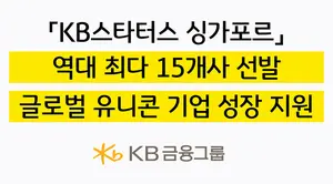 KB금융, 혁신 스타트업 ‘글로벌 유니콘’ 도약 지원