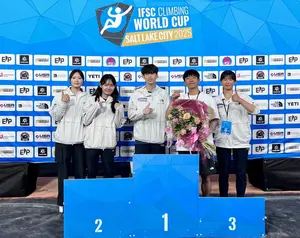 스포츠클라이밍 이도현, 2025 IFSC 솔트레이크시티 볼더 월드컵 동메달 획득