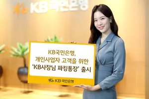 KB국민은행, 개인사업자 파킹통장 출시...소상공인 상품 라인업 강화