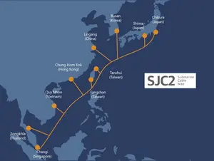 SK브로드밴드, 아시아7국 연결 해저케이블 'SJC2' 개통