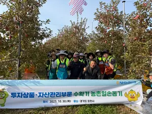 NH농협은행 투자상품·자산관리부문, 수확기 농촌일손돕기 나서