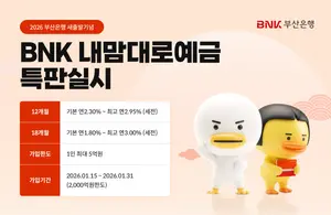 BNK부산은행, ‘BNK내마음대로 예금’ 특별판매..최고 연 3%