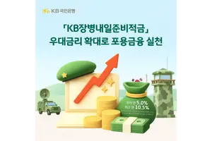 KB국민은행, ‘KB장병내일준비적금’ 우대금리 확대