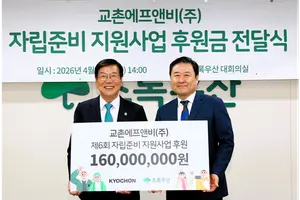 교촌, ‘자립준비 지원사업’ 1억 6000만원 후원
