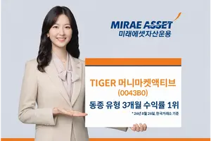 미래에셋 ‘TIGER머니마켓액티브’, 3개월 연환산 수익률 3.50%
