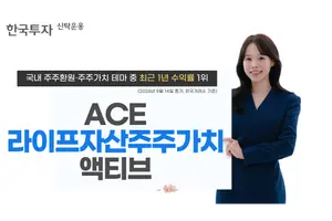 한투운용 ACE라이프자산주주가치액티브, 동일 테마 1년 수익률 1위