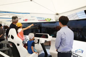 [포토]자율주행 중 원격 제어로 안전 확보