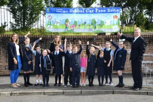 영국 글래스고, 초등학교 자동차 없는 구역 시험