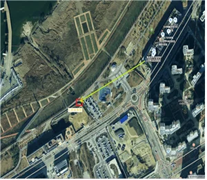 드론이 도심지 음식배달 했다