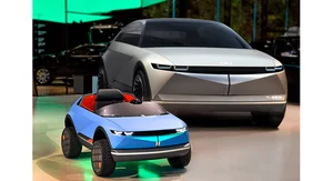 현대차, 전기차 콘셉트카 '45' 활용 어린이 전동차 제작