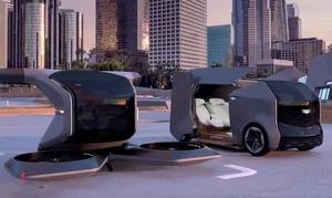 [스마트 CES 2021] 제너럴모터스, 하늘 나는 미래형 항공 캐딜락 차량 공개