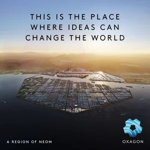 사우디 스마트시티 네옴, 부유식 산업단지 ’옥사곤‘ 건설