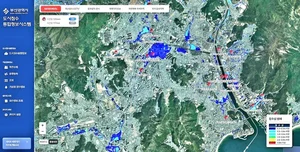 부산 내수침수예상도 전국최초 온라인 제공