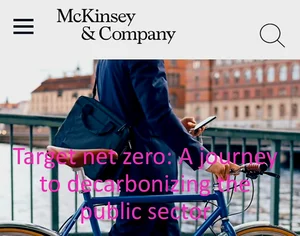 [스투/포커스] 공공부문 '넷 제로' 달성 위한 전략 - 맥킨지 리포트