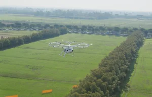 볼로콥터, 로마 피우미치노 공항 최초 유인 에어택시 시범 운항 성공