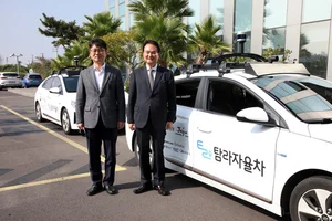 제주 해안도로 관광셔틀 자율주행 모빌리티 서비스 시승식 개최