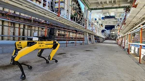 Hyundai Engineering & Construction Co. utilizes a robot dog 'Spot' at construction sites