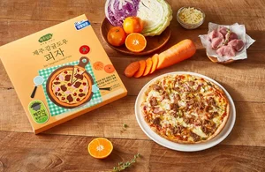 오뚜기 제주담음, '제주 감귤도우 피자' 출시