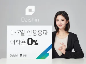 대신증권, 1주일 이내 신용 주식거래 무이자로 쓴다