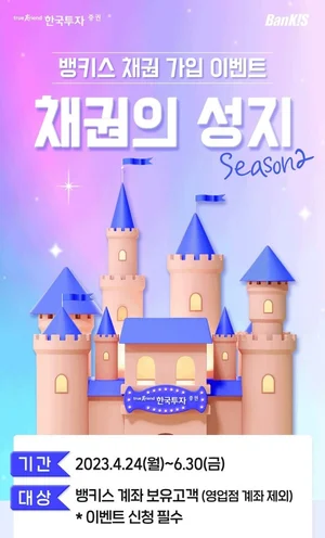 한국투자증권, 뱅키스 채권 잔고 2조원 돌파