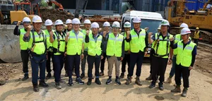 한전KDN, 서울인천지역본부 사옥 건설 현장 찾아 안전의식 고취