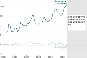 중국, 청년 실업률 연속 최고치 경신 후 발표 중단