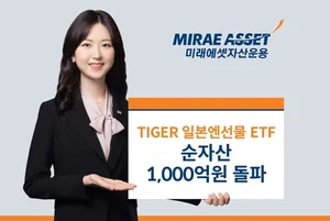 미래에셋 'TIGER 일본엔선물 ETF' 순자산 1000억원 돌파
