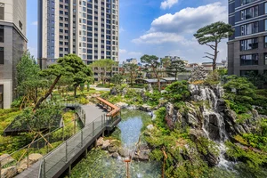 롯데건설, 유명 작가 작품 담은 아파트 조경 선보여