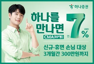 하나증권, ‘하나를 만나면 CMA(RP형)’ 출시 