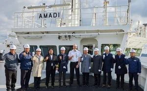 HDC그룹 통영에코파워, LNG 69000톤 실은 수송선 첫 입항 